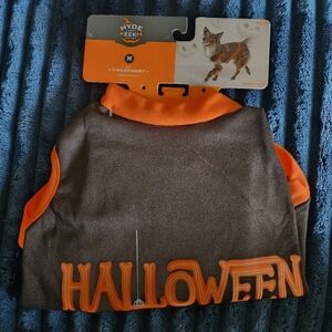 NWT Hyde & Eek! Boutique Black Orange Halloween Dog Sweatshirt Medium M Cute New